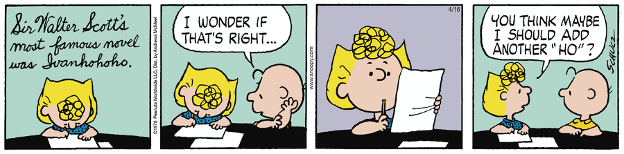 Peanuts by Charles Schulz on Wed, 16 Apr 2025