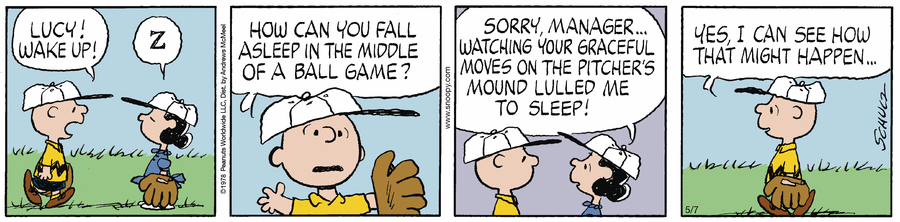 Peanuts by Charles Schulz on Wed, 07 May 2025