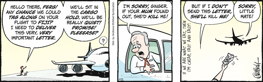 Ginger Meggs by Jason Chatfield on Tue, 29 Apr 2025