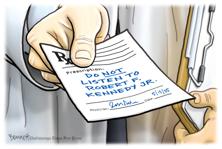 Clay Bennett by Clay Bennett on Tue, 13 May 2025