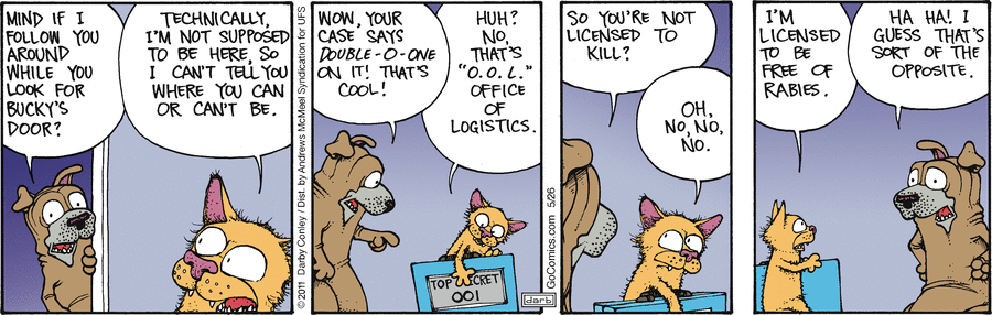Get Fuzzy by Darby Conley on Mon, 26 May 2025