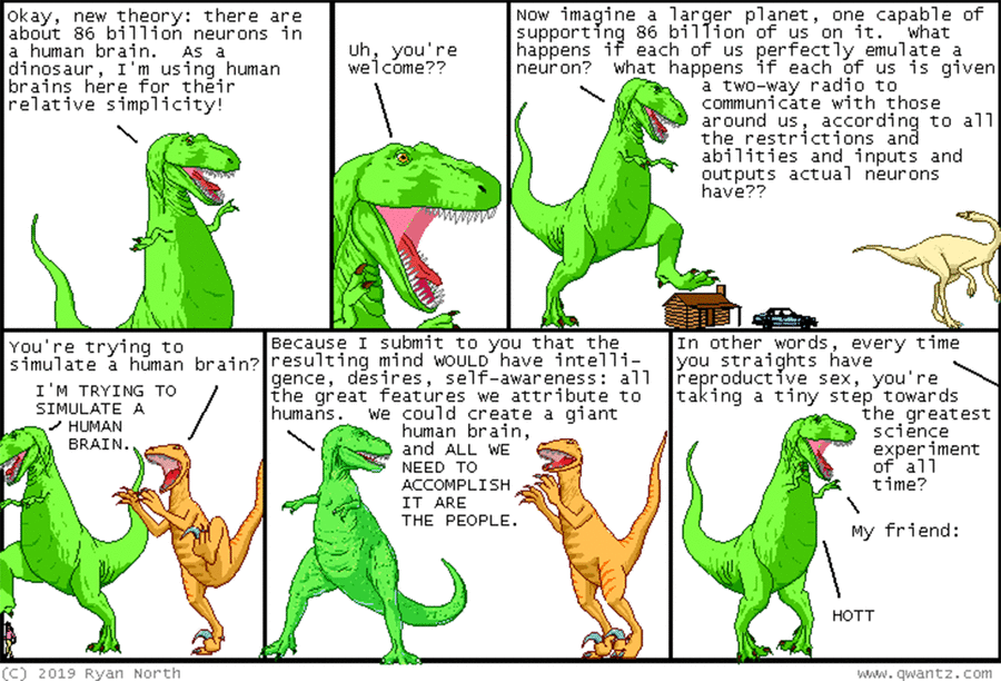 Dinosaur Comics by Ryan North on Fri, 06 Jun 2025