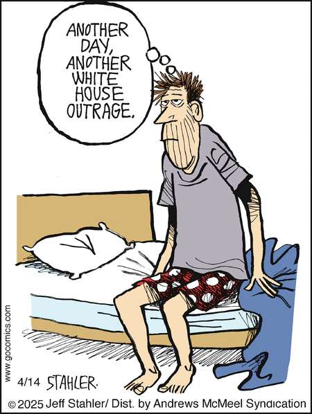 Moderately Confused by Jeff Stahler  on Mon, 14 Apr 2025
