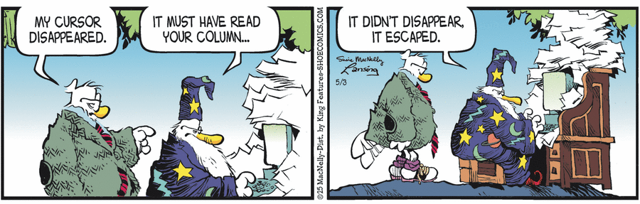 Shoe by Gary Brookins and Susie MacNelly on Sat, 03 May 2025
