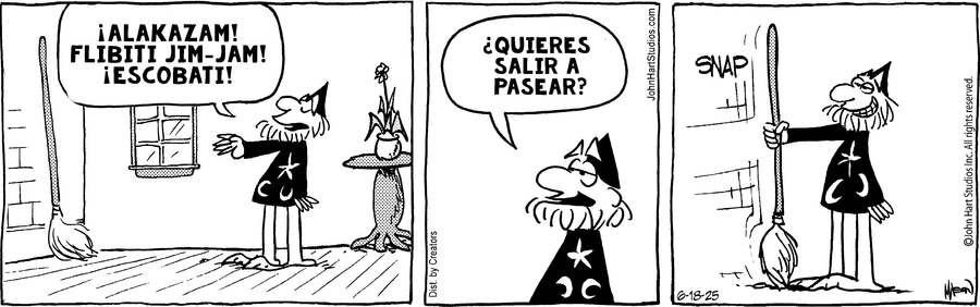 Wizard of Id en Español by Parker and Hart on Wed, 18 Jun 2025