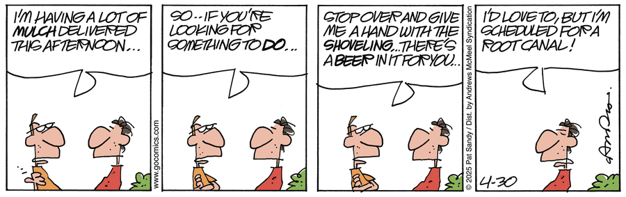 Next Door Neighbors by Pat Sandy on Wed, 30 Apr 2025