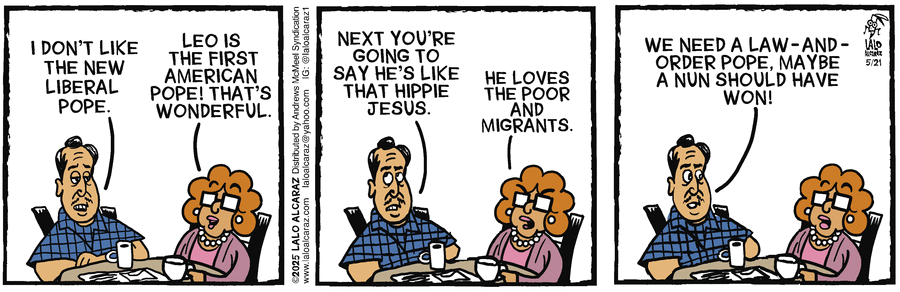 La Cucaracha by Lalo Alcaraz on Wed, 21 May 2025