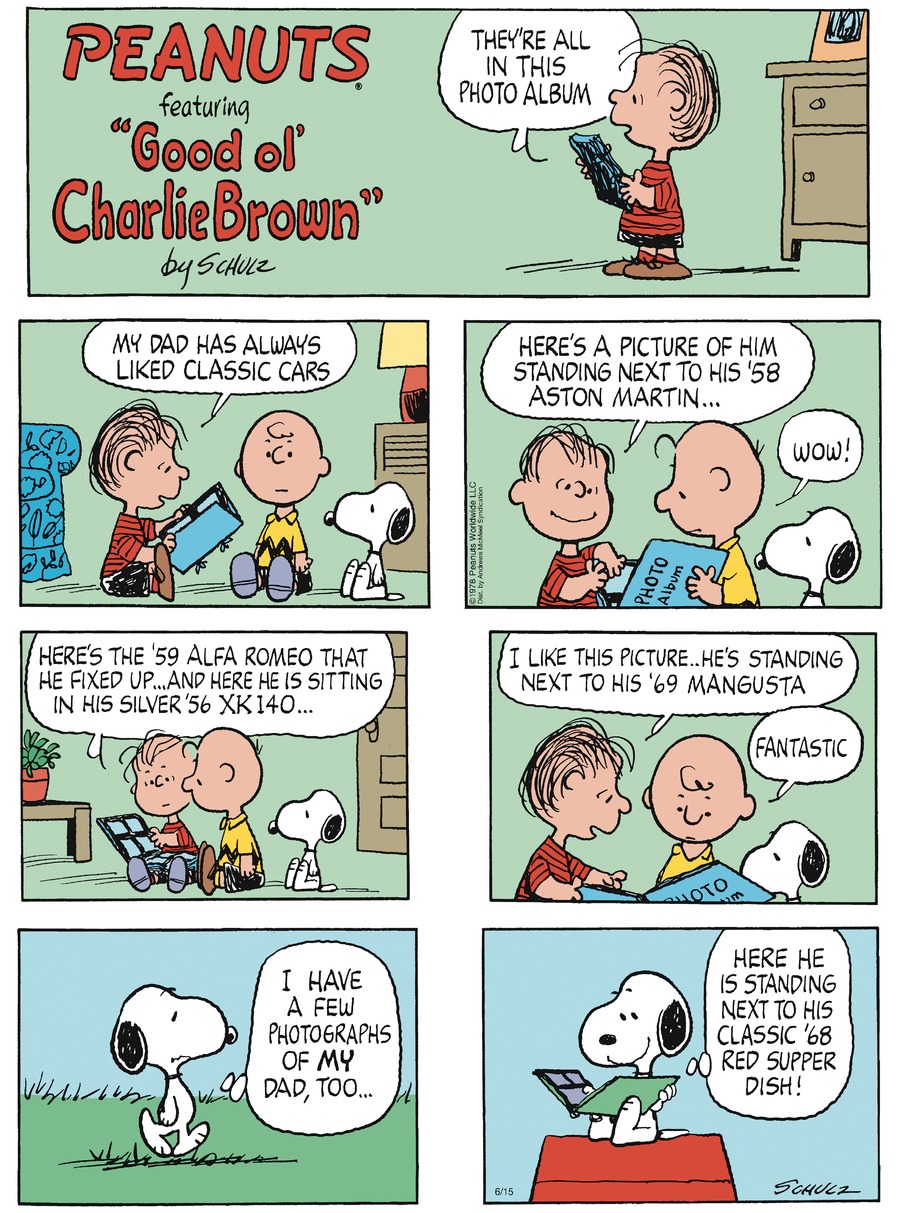 Peanuts by Charles Schulz on Sun, 15 Jun 2025