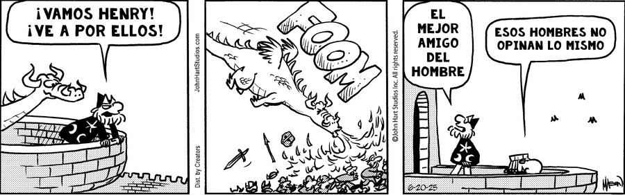 Wizard of Id en Español by Parker and Hart on Fri, 20 Jun 2025