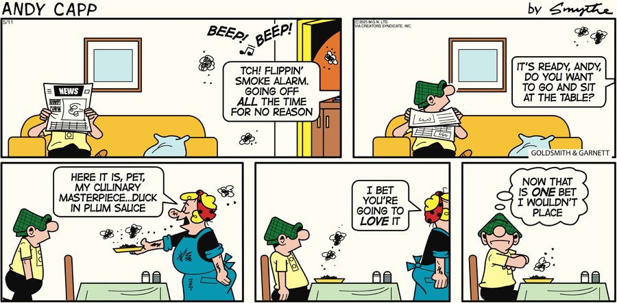 Andy Capp by Reg Smythe on Sun, 11 May 2025