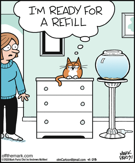 Off the Mark by Mark Parisi on Mon, 28 Apr 2025