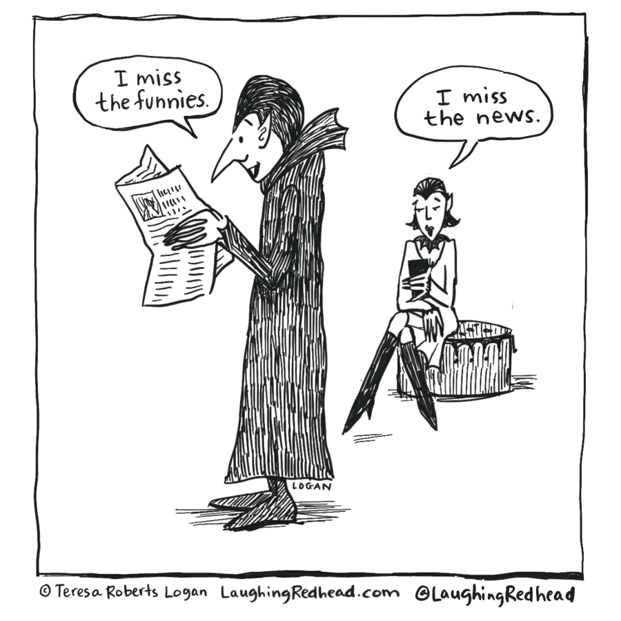Laughing Redhead Comics by Teresa Logan