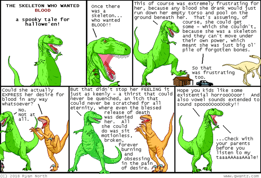 Dinosaur Comics by Ryan North on Fri, 18 Apr 2025