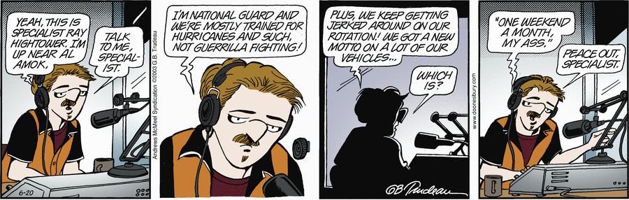 Doonesbury by Garry Trudeau on Fri, 20 Jun 2025