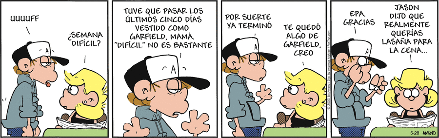 FoxTrot en Español by Bill Amend on Wed, 28 May 2025