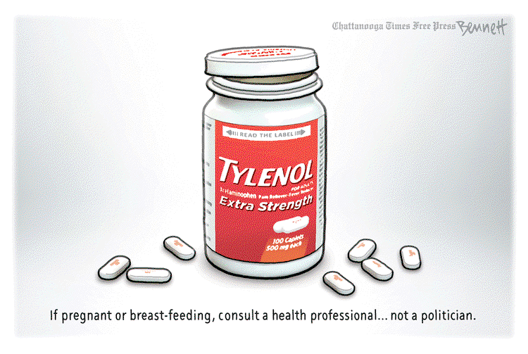 Picture of a bottle of Tylenol captioned, 