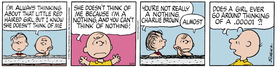 Peanuts by Charles Schulz on Tue, 27 May 2025
