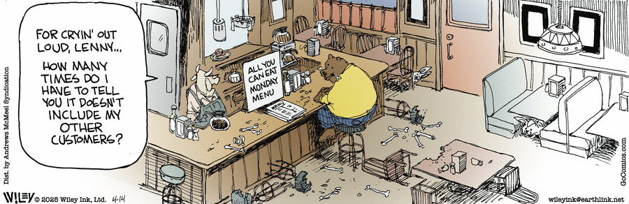 Non Sequitur by Wiley Miller on Mon, 14 Apr 2025