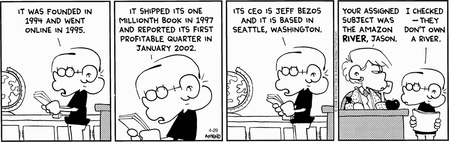 FoxTrot Classics by Bill Amend on Tue, 29 Apr 2025