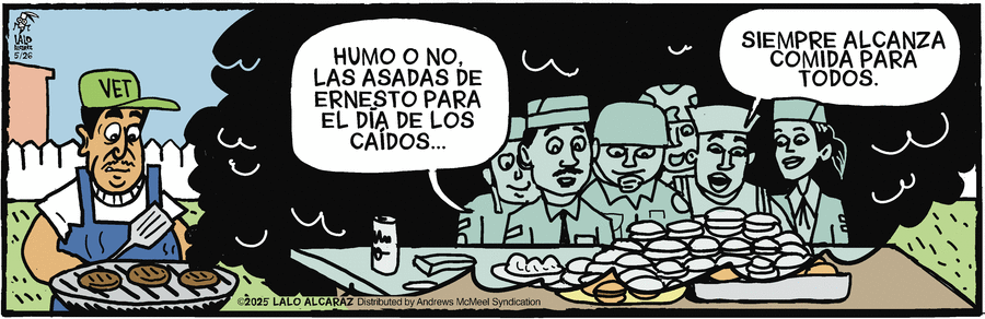 La Cucaracha en Español by Lalo Alcaraz on Mon, 26 May 2025