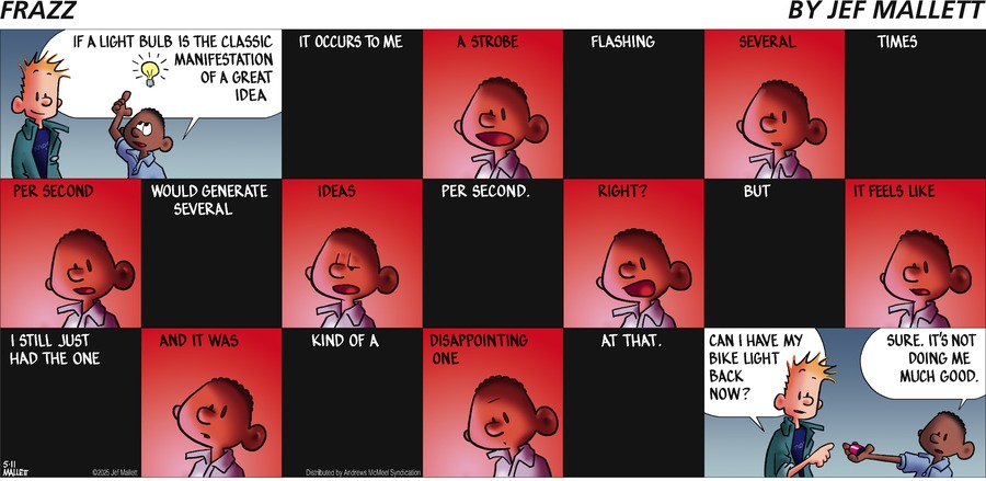 Frazz by Jef Mallett on Sun, 11 May 2025