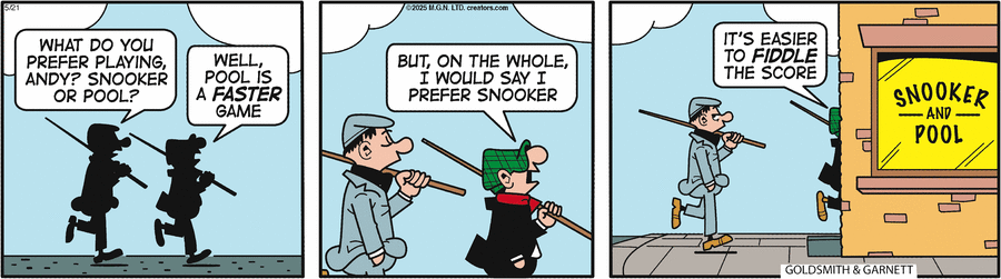 Andy Capp by Reg Smythe on Wed, 21 May 2025