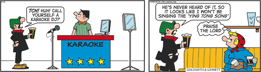 Andy Capp by Reg Smythe on Fri, 16 May 2025