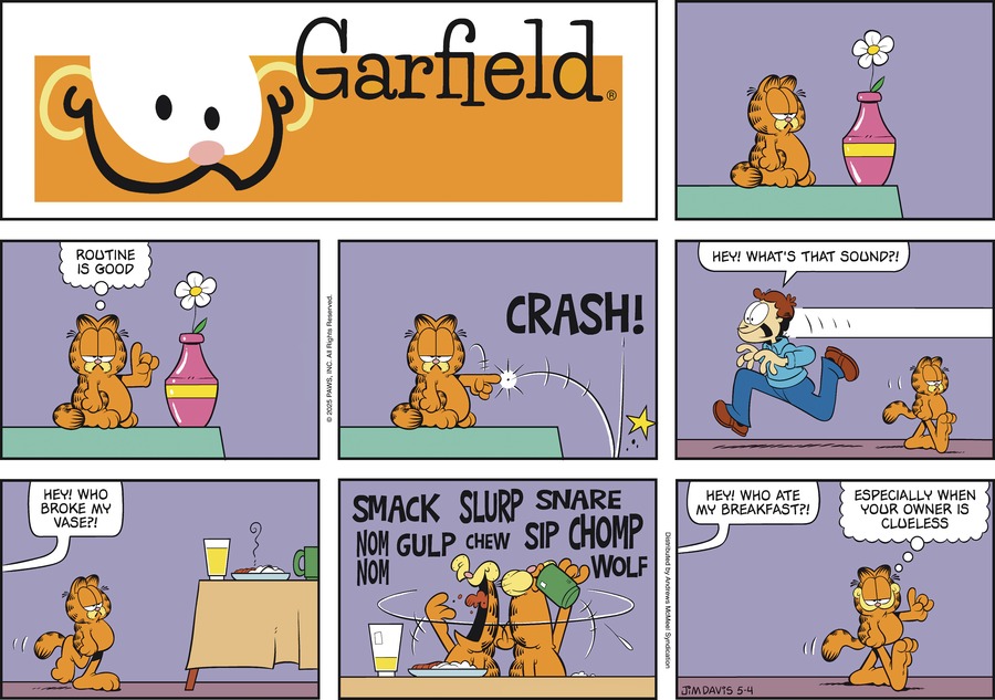 Garfield by Jim Davis on Sun, 04 May 2025