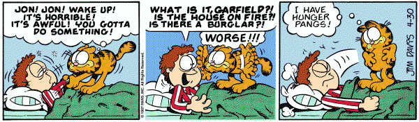 navis  ガーフィールド とオーディー　1981年 Garfield, April 1981 comic strips | Garfield Wiki | Fandom