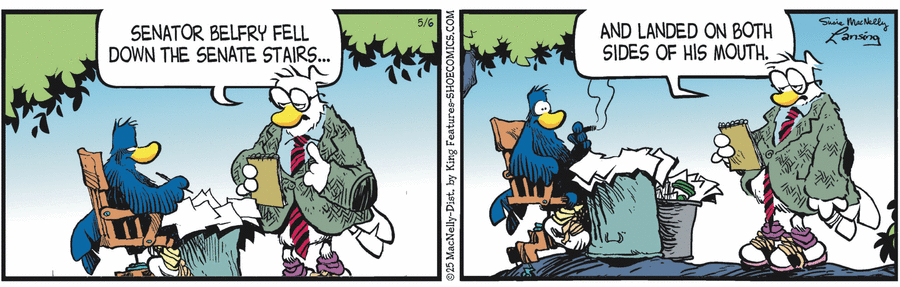 Shoe by Gary Brookins and Susie MacNelly on Tue, 06 May 2025