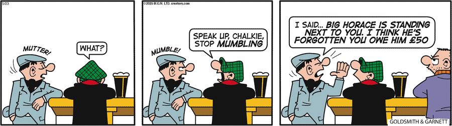 Andy Capp by Reg Smythe on Fri, 23 May 2025