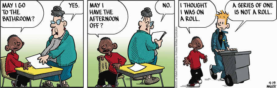 Frazz by Jef Mallett on Sat, 19 Apr 2025