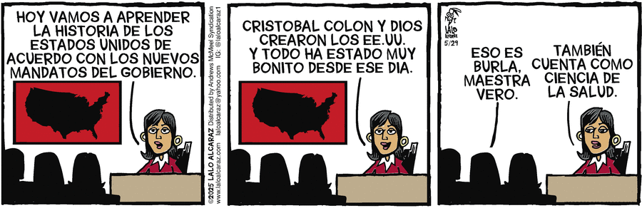 La Cucaracha en Español by Lalo Alcaraz on Thu, 29 May 2025