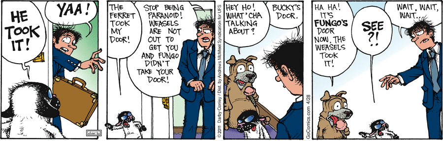 Get Fuzzy by Darby Conley on Mon, 28 Apr 2025