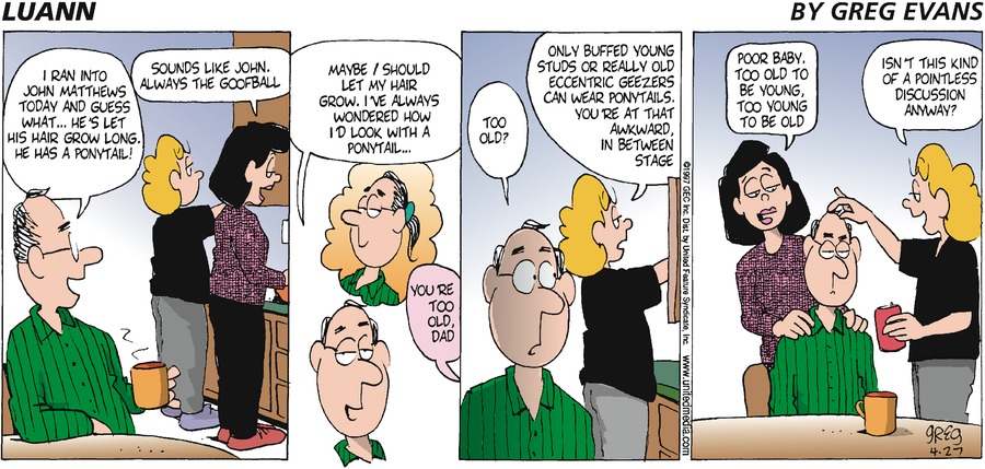 Luann Againn by Greg Evans on Sun, 27 Apr 2025