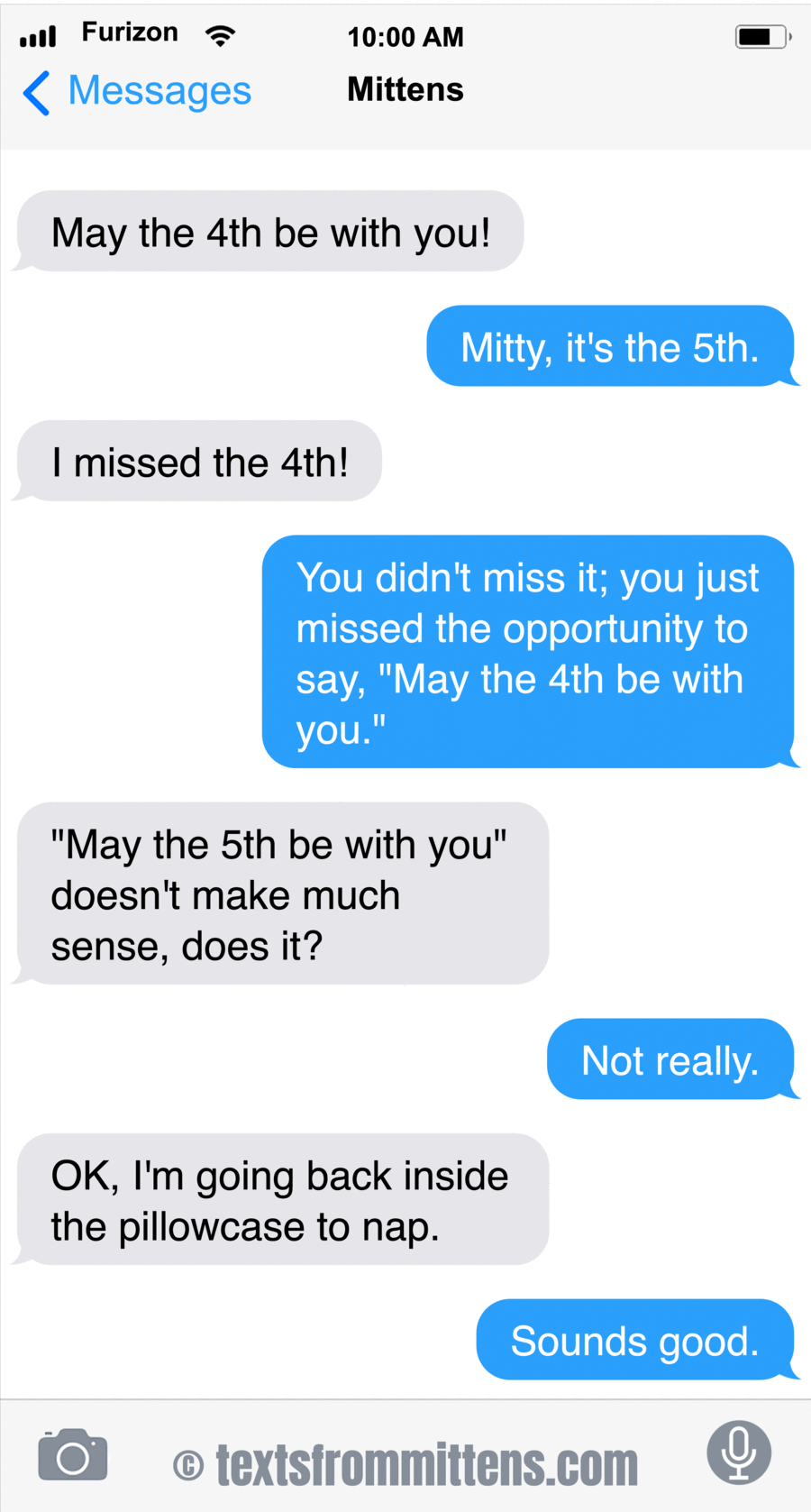 Texts From Mittens by Angie Bailey on Mon, 05 May 2025