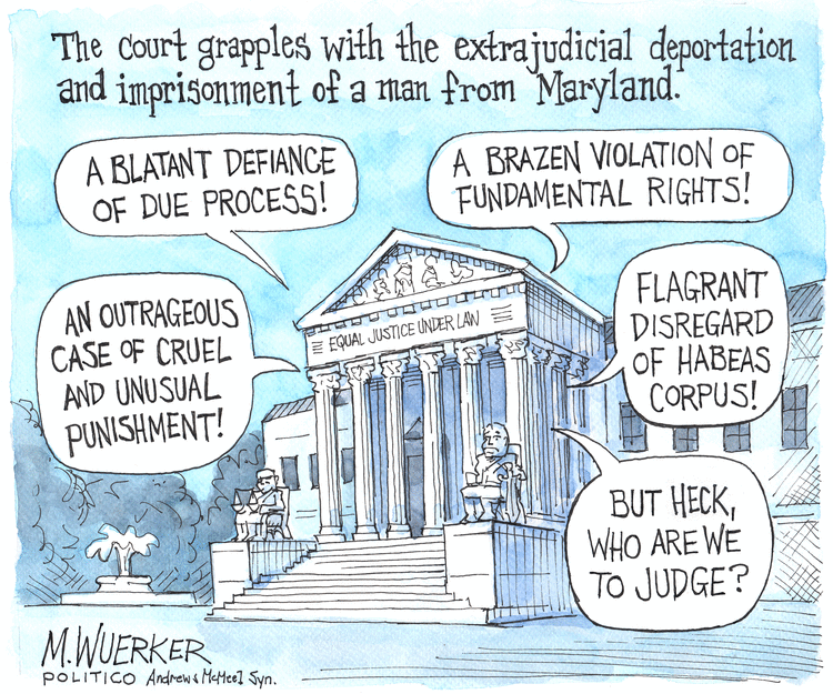 Matt Wuerker by Matt Wuerker on Tue, 15 Apr 2025