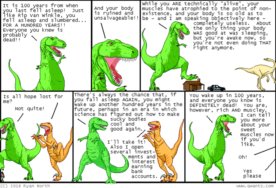 Dinosaur Comics by Ryan North on Wed, 02 Apr 2025