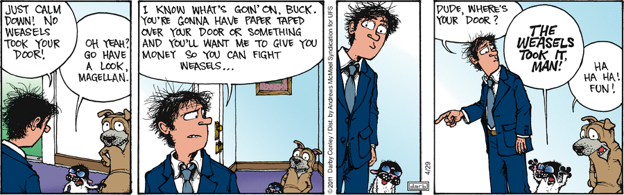 Get Fuzzy by Darby Conley on Tue, 29 Apr 2025