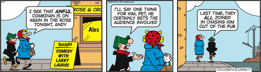Andy Capp by Reg Smythe on Sat, 24 May 2025