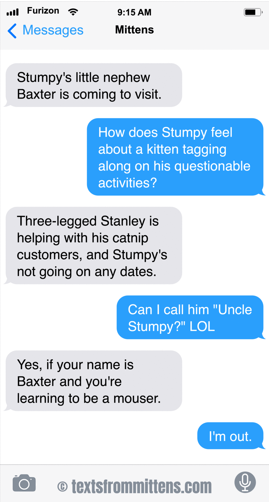 Texts From Mittens by Angie Bailey on Tue, 06 May 2025