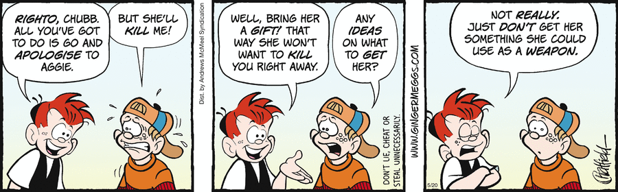 Ginger Meggs by Jason Chatfield on Tue, 20 May 2025