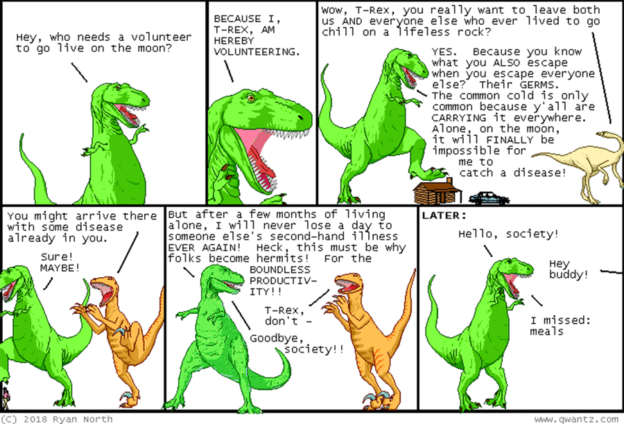 Dinosaur Comics by Ryan North on Tue, 22 Apr 2025