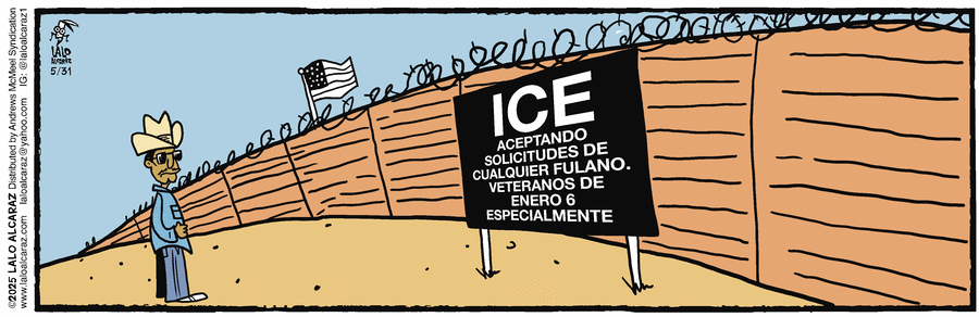 La Cucaracha en Español by Lalo Alcaraz on Sat, 31 May 2025
