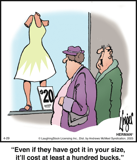 Herman by Jim Unger on Tue, 29 Apr 2025