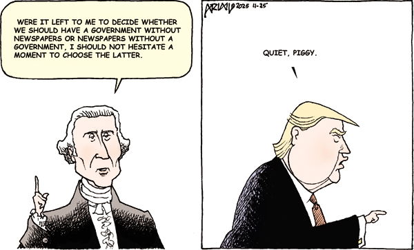 Frame One:  Thomas Jefferson says, 