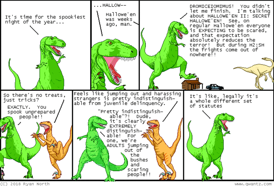 Dinosaur Comics by Ryan North on Mon, 05 May 2025