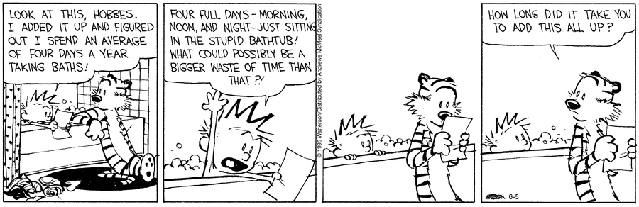 Calvin and Hobbes by Bill Watterson on Thu, 05 Jun 2025