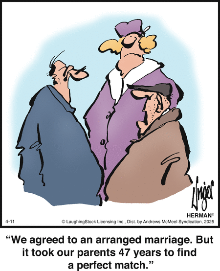 Herman by Jim Unger on Fri, 11 Apr 2025