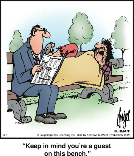 Herman by Jim Unger on Thu, 01 May 2025